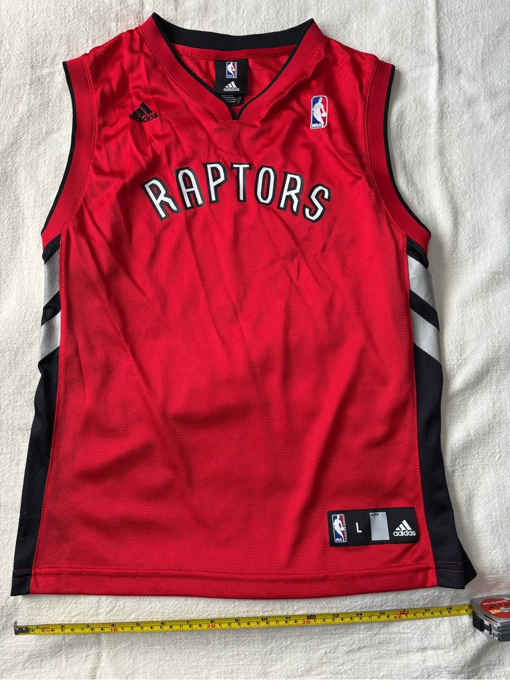 Adidas Kids' Toronto Raptors NBA Red Basketball Jersey Youth L 14/16